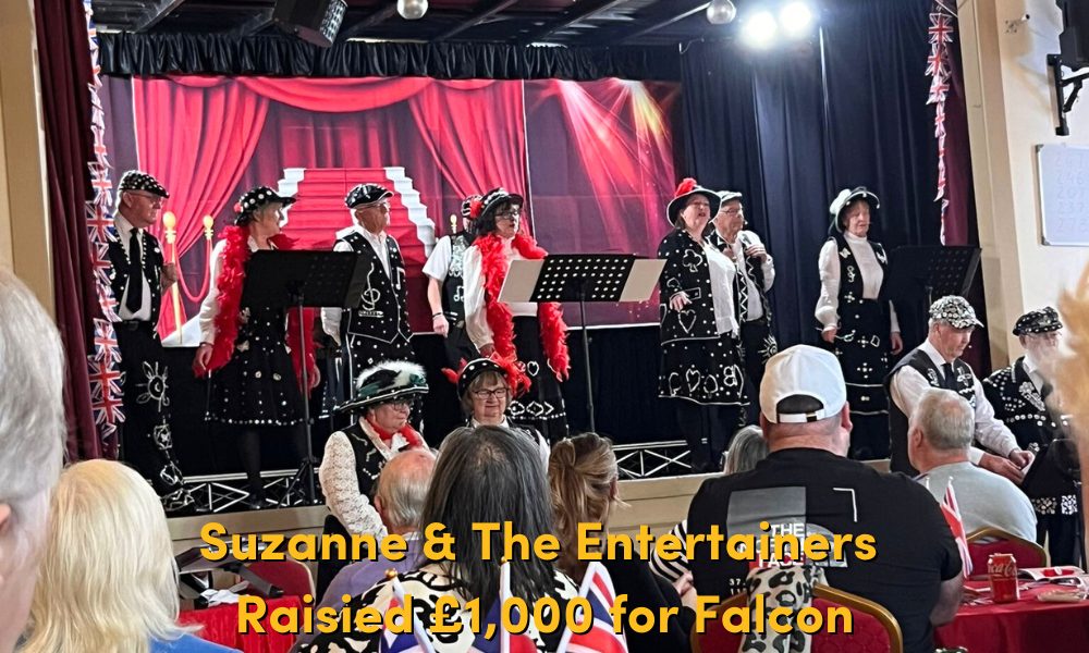 Suzanne & The Entertainers Raise £1,000 for Falcon
