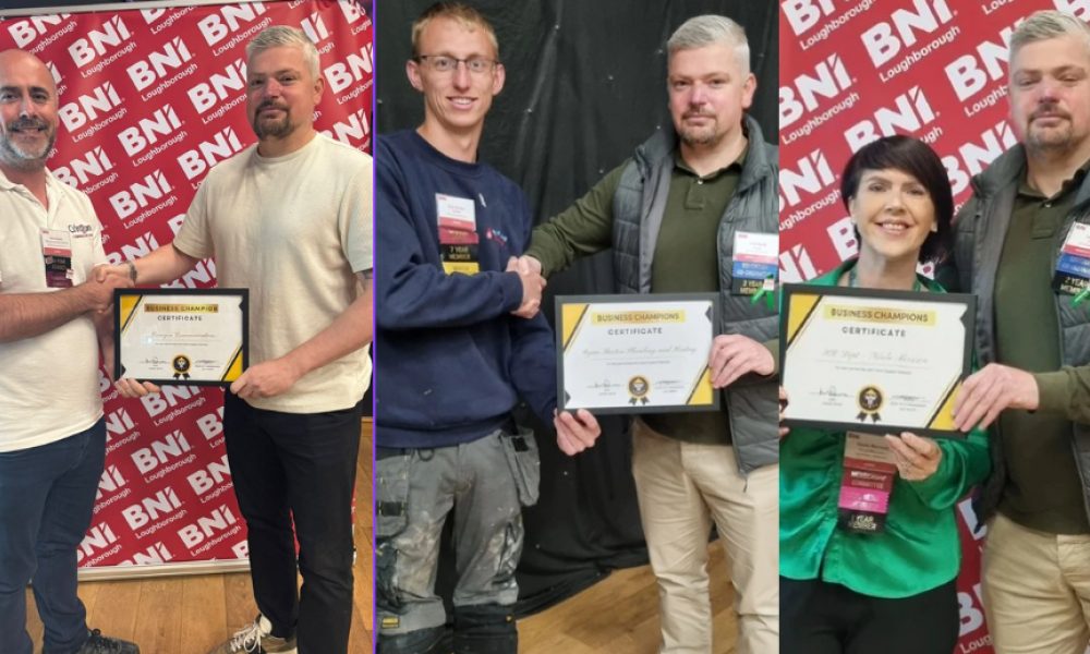 Businesses from BNI Loughborough back Falcon!